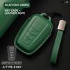 Genuine Leather Car Key Case Cover Key Bag For 7HES Crown Hilux Prius Camry Corolla CHR C-HR RAV4 Land Protect Set Accessories HGL3