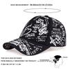 Unisex Letter Graffiti Print Baseball Caps Spring Autumn Outdoor Adjustable Casual Hats Dad Hat Sunscreen Hat