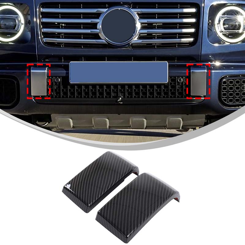 ABS Carbon Fiber/Glossy Black For Mercedes Benz G Class W465 2025 Car Front Rear Bumper Trim Cover Car Accessories