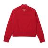 MALBON GOLF Mock Neck Windproof Sweater Red (Woman)