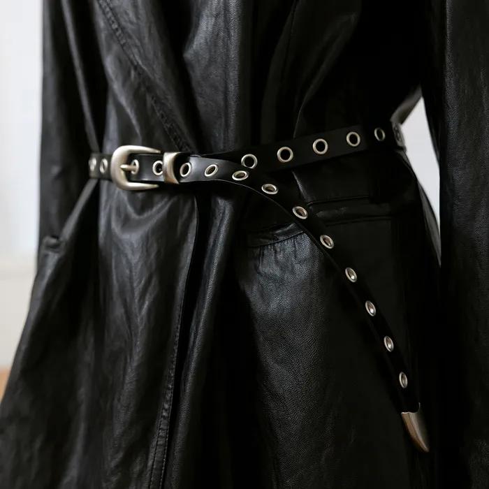 BT8072 Western Eyelet Tip Cowhide Belt 18mm