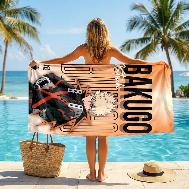 Bakugou Fashion Beach Towel: Ideal for Summer Adventures Soft, absorbent and quick drying suitable for swimming and bathing
