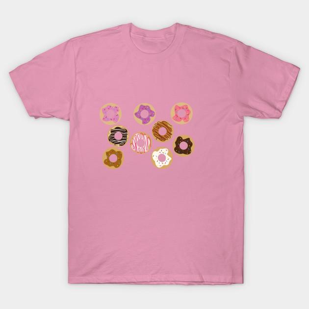 T Shirt Women Donuts Harajuku Print Kawaii Tshirt Summer Short Sleeve Female T-Shirt Top Tee