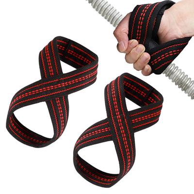 1 Çift Ağırlık Kaldırma Fitness 8 Şekilli Booster Kemeri Kaymaz Barfiks Dambıl Tek Bar Kuvvet Antrenmanı Yardımcı Bantları