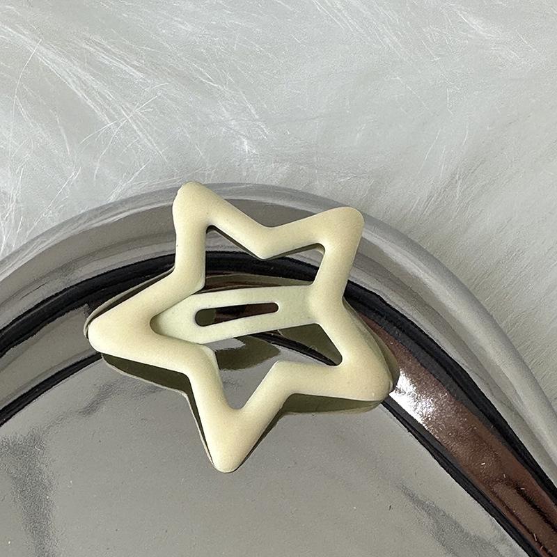 Y2K Süßes Mädchen Stern Haarspange - Hohlbasis, BB-Stil, Neues Haaraccessoire