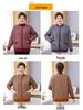 Fat Mama Plus Size Fleece-Lined Cardigan: Warm Autumn Winter Sweater for Middle-Aged & Elderly Women