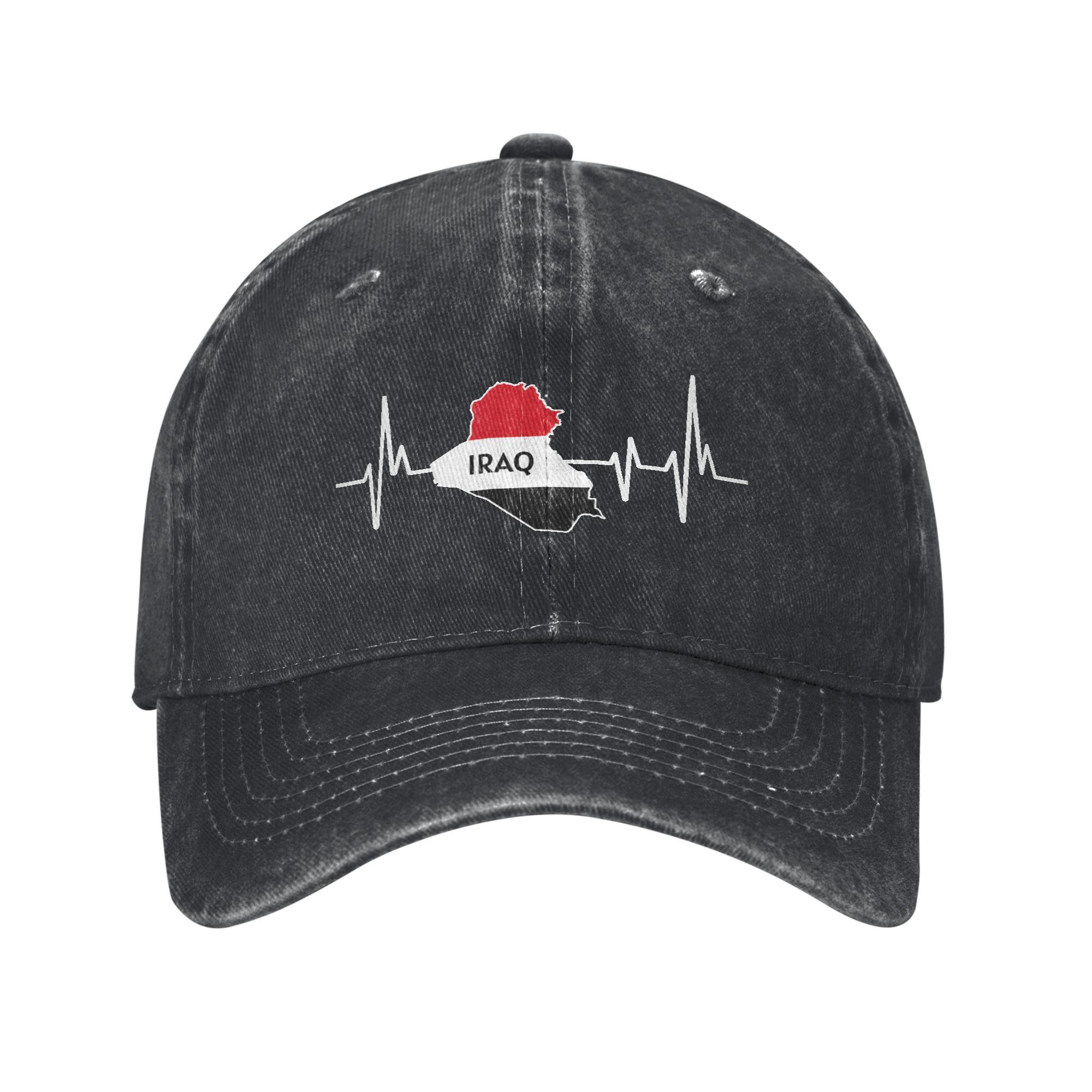 Iraq Flag Baseball Cap Merch for Unisex Women  Adjustable Trucker Hats Adjustable