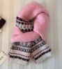 Fair Island wind jacquard knitted scarf women's winter new warm thickened student couple neck scarf tide
