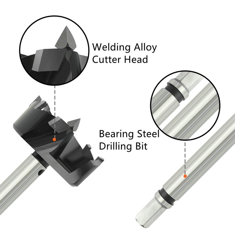 1Piece Extended Hole Saw Cutter Drill Woodworking Drilling Tools For Soft And Hard Wood Length 185MM/200MM