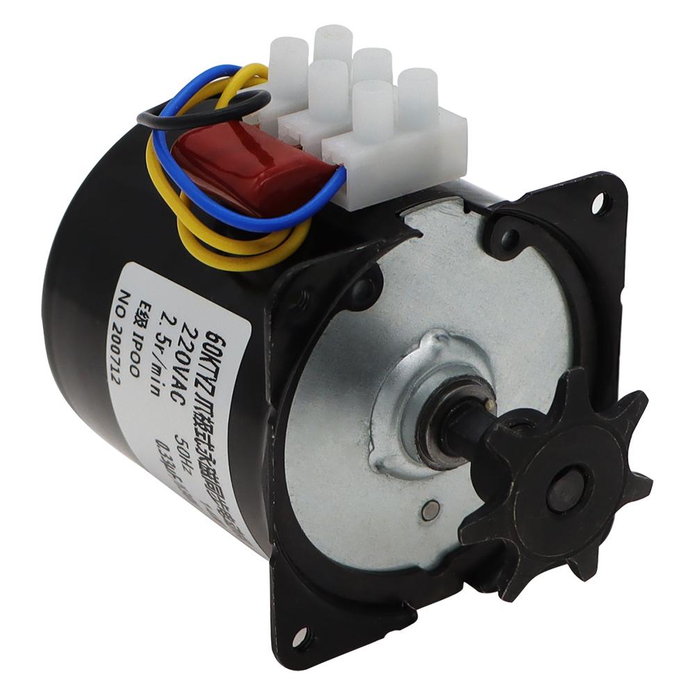 60KTYZ Claw Pole Permanent Magnet Synchronous Motor AC220V 14W 50Hz Micro Gear Motor Low Speed 2.5r/min