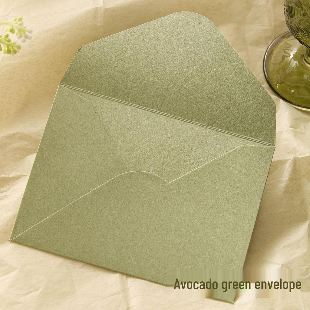 Avocado-Grüne Handgeschriebene Karte für Geburtstag, Valentinstag, Dankbarkeit und Neujahrswünsche