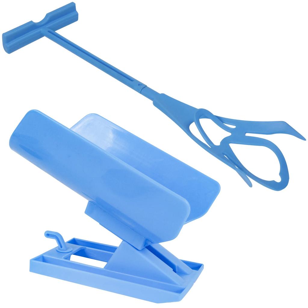 1 Pc Injuries Supplies Elderly Helper Wearing Sock Aids Unique Cradle Design Portable Plastic System Flexible Sock Stocking Aid