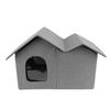 Cat House Large Space Water Resistant Closed Design Comfortable Portable Foldable Cat   for Indoor Pets