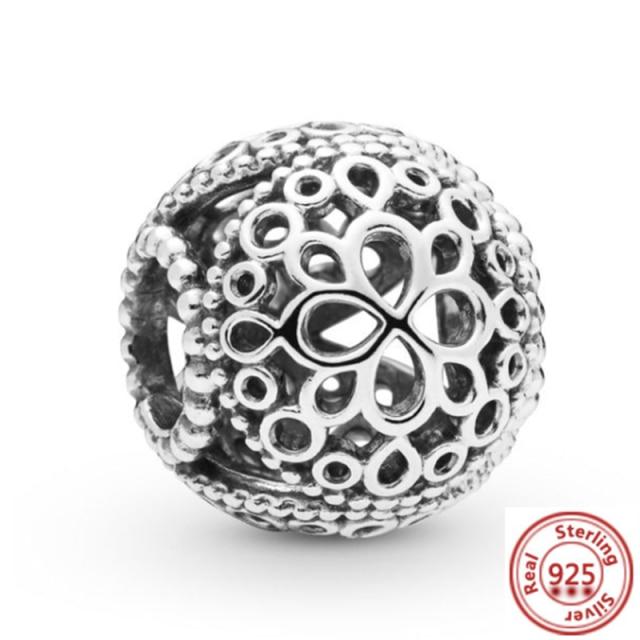 

925 Серебряная коллекция Love бисерный кулон с подвесками браслет для женщин ювелирные изделия своими руками