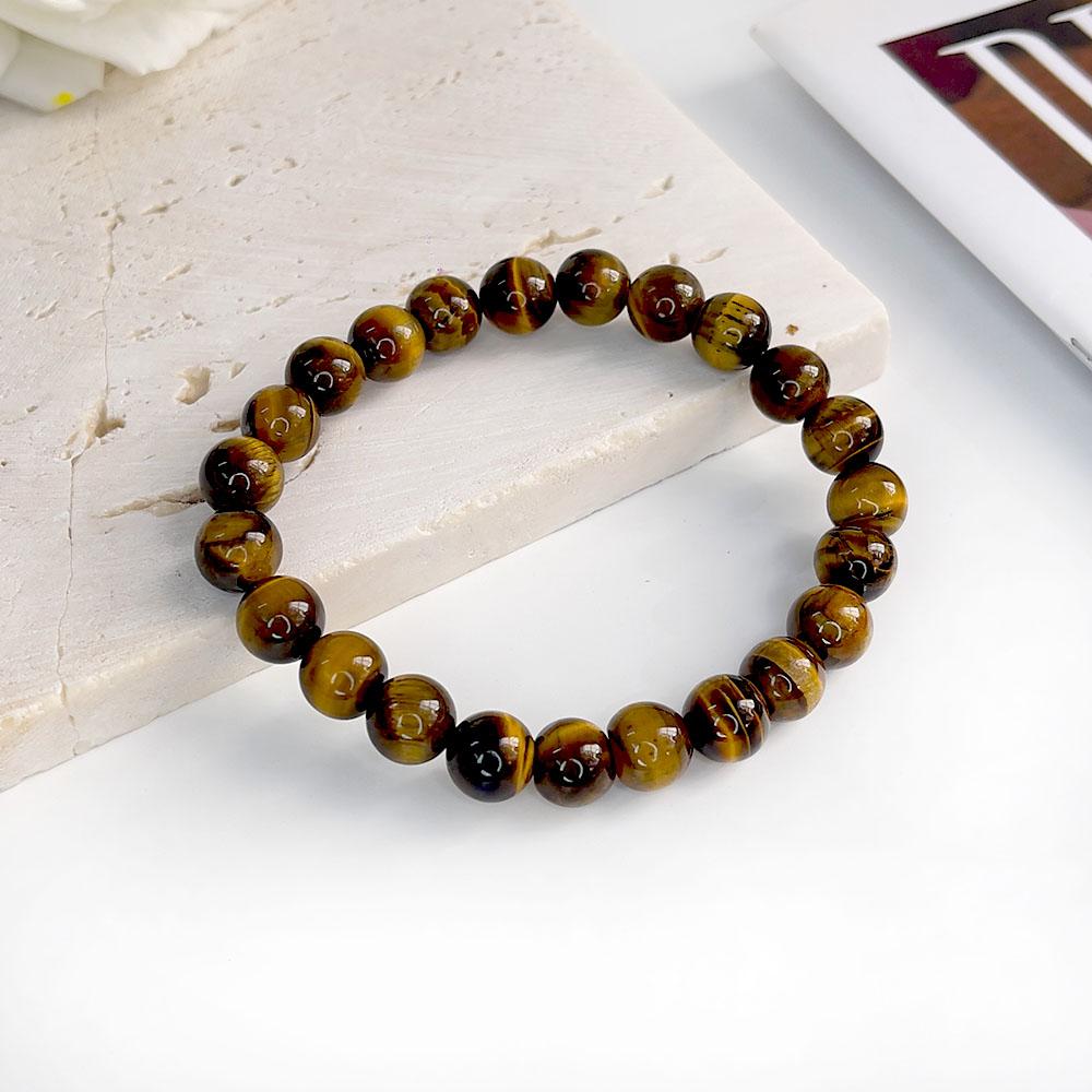 Natural Stone pink zebra Beaded Bracelet 6/8mm Dalmatian Jasper Rhodochrosite Agate Bracelet Gemstone Beads Bracelet