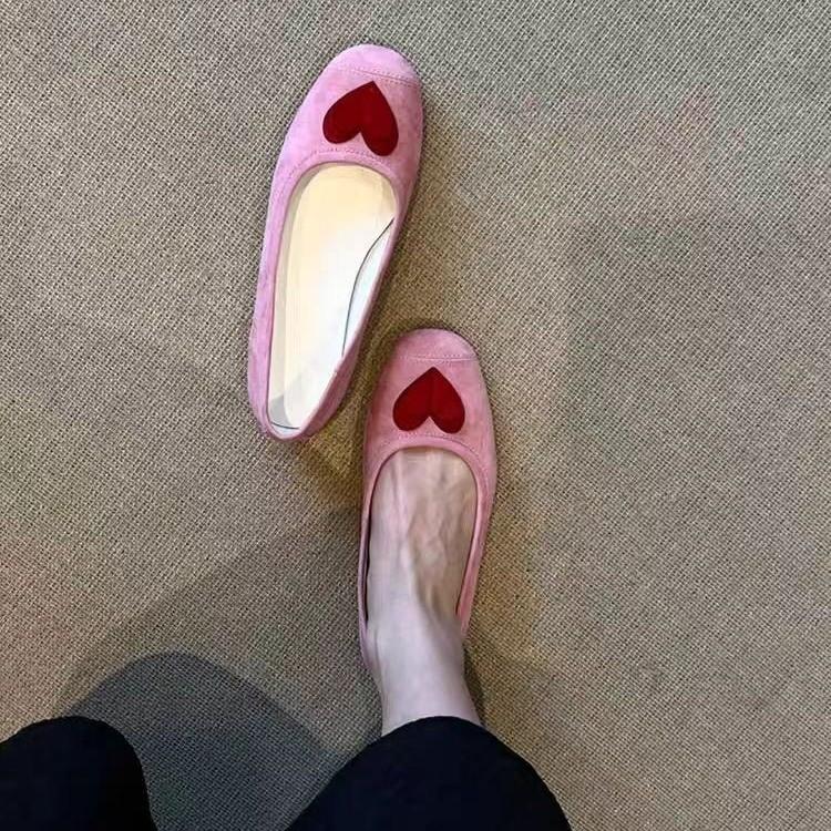 Single Shoes Women's 2025 Spring and Summer New Korean Version Flat Bottom Square Head Lazy Casual Shallow Mouth Doudou Shoes Small Fragrant Style