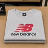New Balance Men S aThleTicS Logo ShorT Sleeve T ShirT Grey mT51500 Ahh