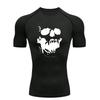 Skeleton Men's Sports T-Shirt Training Gym Jogging Running Workout Compression Rashgard Tops Tee Quick Dry Short Sleeve T Shirt