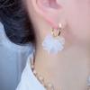 Charming Fairy Flower Hoop Earrings - Luxurious and Fresh Petal Design