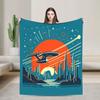 Soft Warm Blanket Travel Office S-Star T-Trek Ship Movie Throw Blanket Flannel Bedspread For Living Room Print Sofa Bed Cover