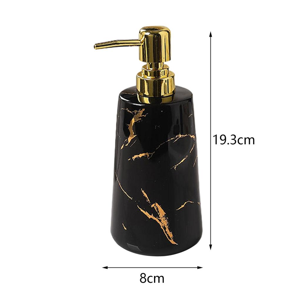 Pump Soap Dispenser Stylish Elegant 17oz Durable Manual Pump Lotion Bottle Practical Ceramic for Countertop Hotel Bathroom Home