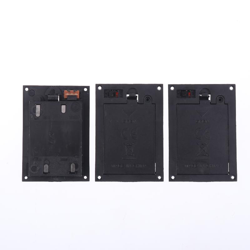 (YY)1Pc/3Pcs 2026 New Batteries Shell Plastic 2x3x AAA Rectangular Embedded Battery Holder Storage Box Case With Switch Cover
