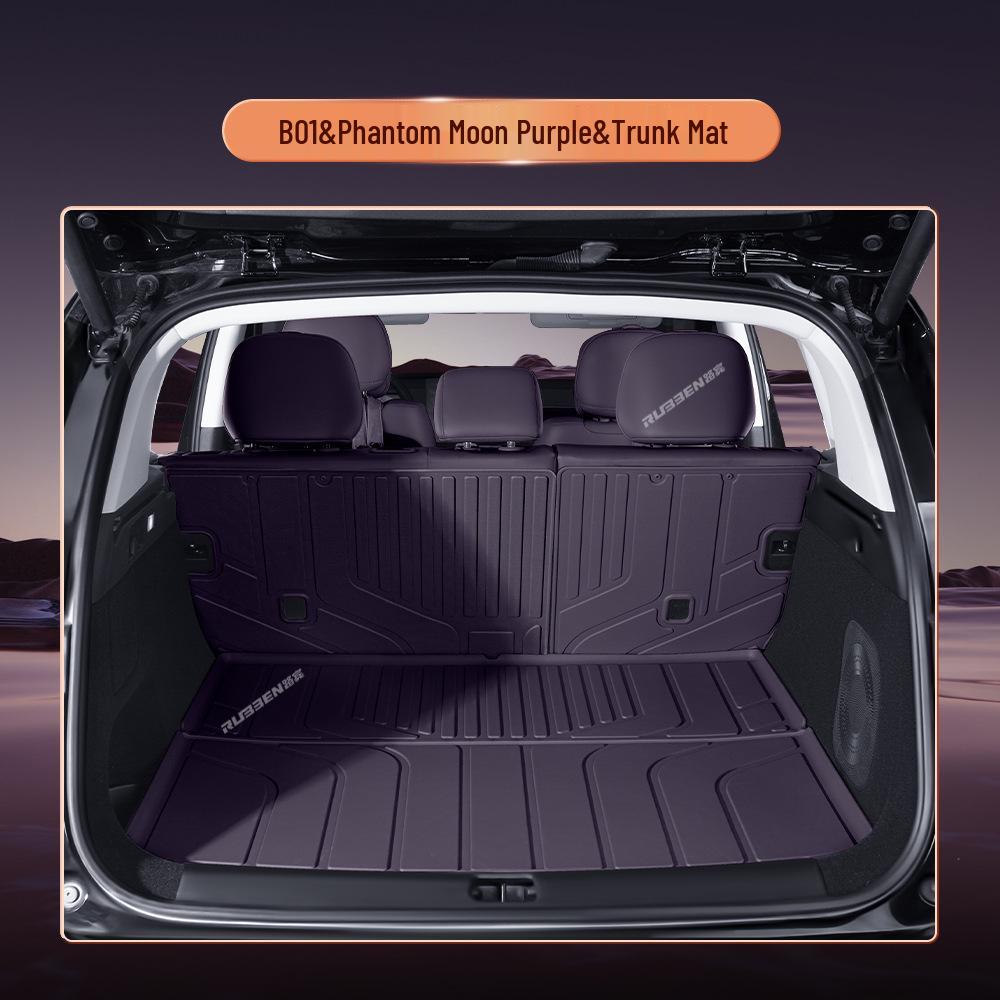 Leapmotor B01 Trunk Mat TPE: Waterproof, Semi-Enclosed Tail Box Mat for 25 Models