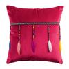 Coussin Velours Pampilles 40 x 40 cm Plumis fuchsia