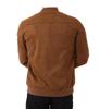 Soft Suede Leather Biker Men's Jacket Brown Genuine Handmade Lambskin Motorcycle