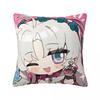 Pillow Case Cute Q Version Wuthering Waves Rinascita Phoebe Zani Square Pillow Cover Kawaii Cushion Cover Car Home Decorative