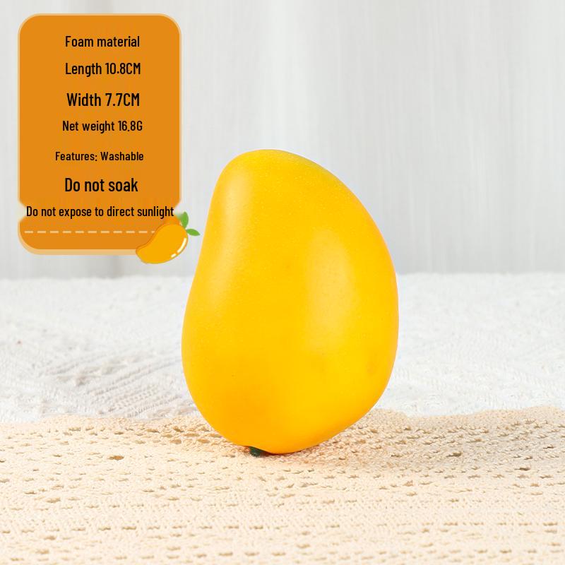 Mango Foam Fruit Model for Photography Prop & Children's Role-Play