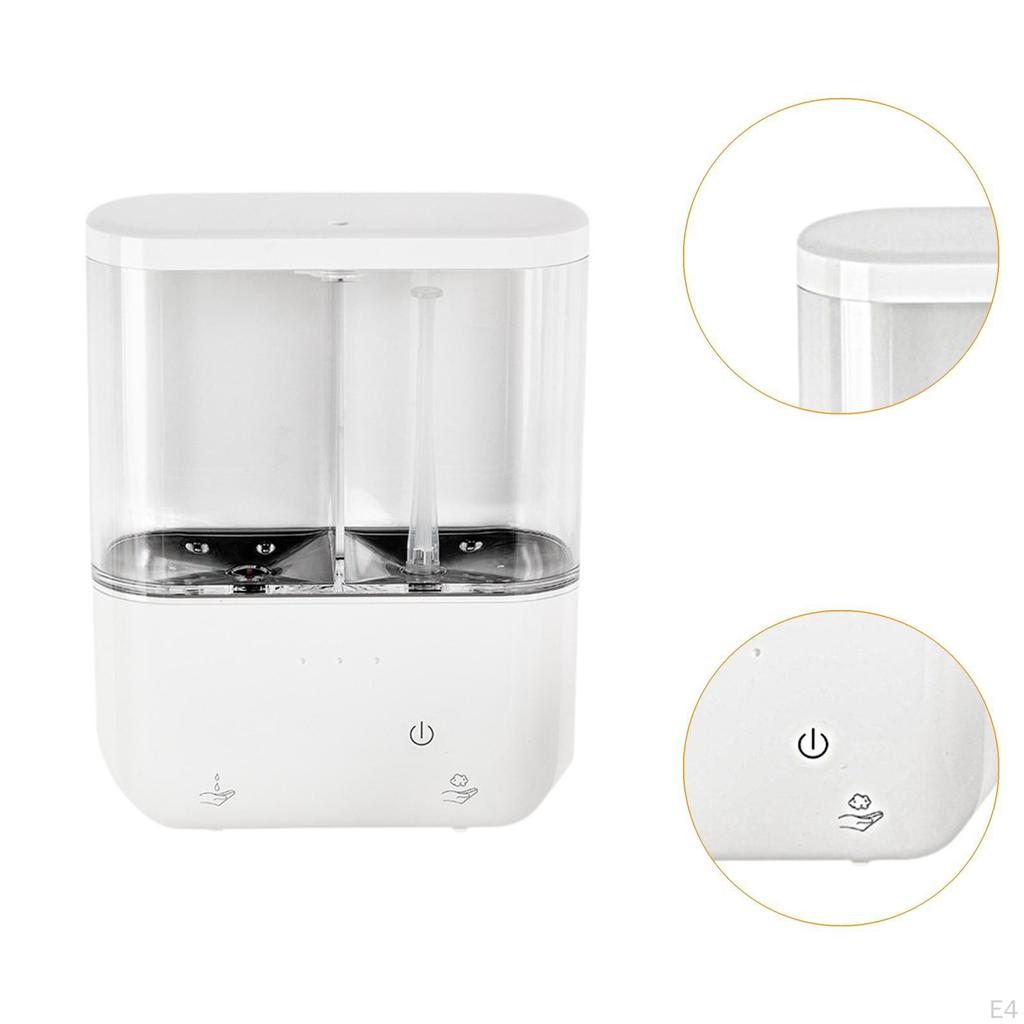 Automatic Soap Dispenser Touchless Hand Rechargeable Sturdy Wall Mounted 2 Chamber