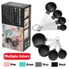 8Pcs/Sets Household Measuring Spoon,Measuring Cup Plastic Spoon Stainless Steel Handle Kitchen Measuring Cup Spoon Baking Tool
