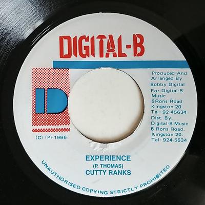 7inch Record CUTTY RANKS - Experience NONE Digital-B 1996 Jamaica Reggae, Ska & Dub Used