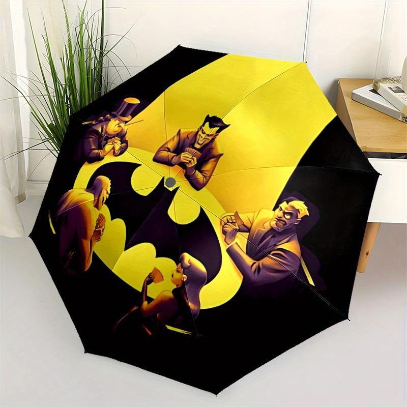 1pc Batman Poker Night Windproof Automatic Umbrella, Lightweight for Women/Men, Perfect Christmas Gift A0811235