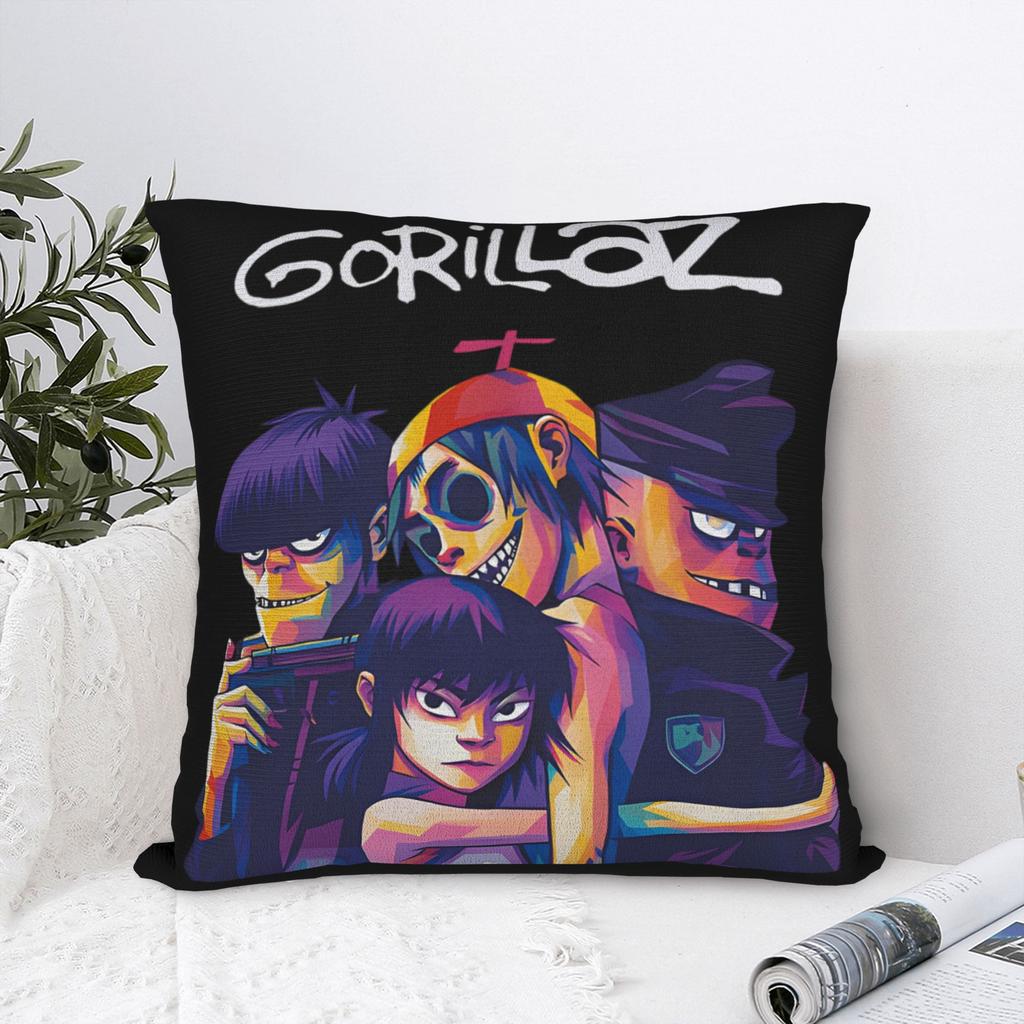 Pillow Case Gorillazs Comfy Pillow Cover For Sofa Home Decor Fashion Pillowcases