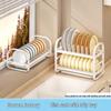 Multi-Functional Kitchen Rack for Bowls, Plates, Cutting Boards, and Utensils - Cabinet Storage Solution