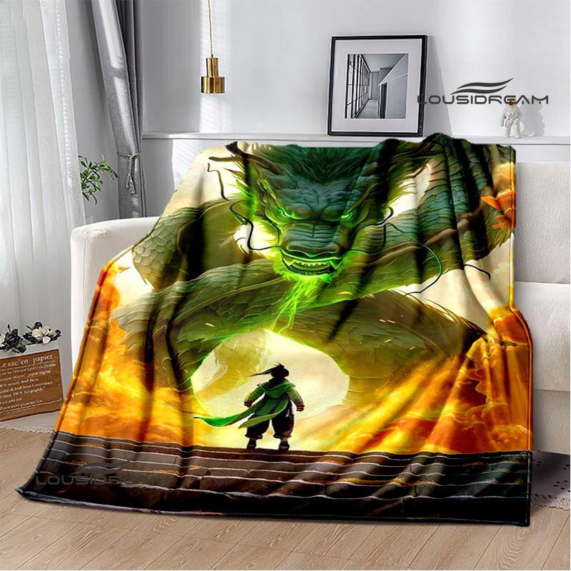 3D Retro dragon Printed blanket Flannel Warm blankets Soft and comfortable blanket bed linings cubre cama Birthday Gift