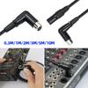0.3/1/2/3/5/10M XLR 3 Pin Male To Female Microphone Cord Straight To 90 Degree Microphone Cable XLR Audio Mic Extension Cable