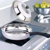 Round 28/30/32/34/36cm Cooking Pot Lid Visible Stainless Steel Wok Lids Anti-scalding Combined Pot Cover Household