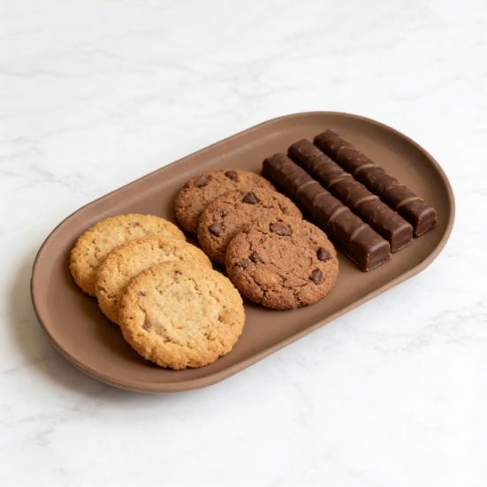 Yousheng Stackable Fruit Plate Oval Shaped Reusable Dessert Tray Thickened Food Serving Platter for Camping Coffee Table Snacks Food Prep