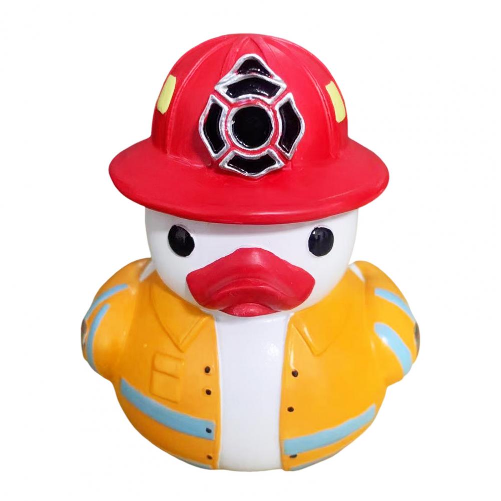 Cute Duck Statue Resin Duck Ornament Colorful Resin Duck Figurines for Room Bedroom Shelf Decoration Chef Doctor Firefighter