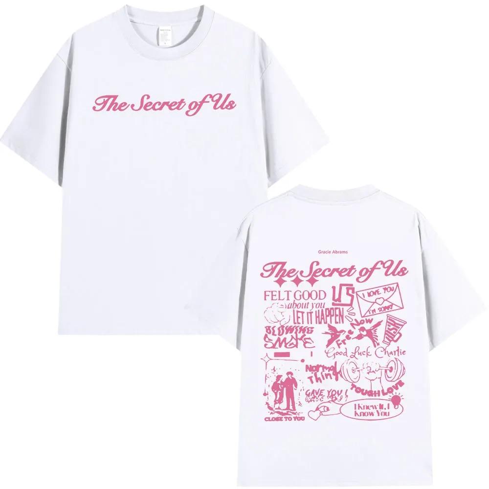 Gracie Abrams The Secret of Us T Shirt Men Women Cotton Casual Short Sleeves T-shirt Fashion Hip Hop Harajuku Oversized T-shirts