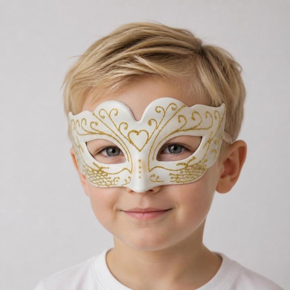 Half Face Kids Party Mask Multiple Colors Children Costume Mask Festive Half Face Mask Party