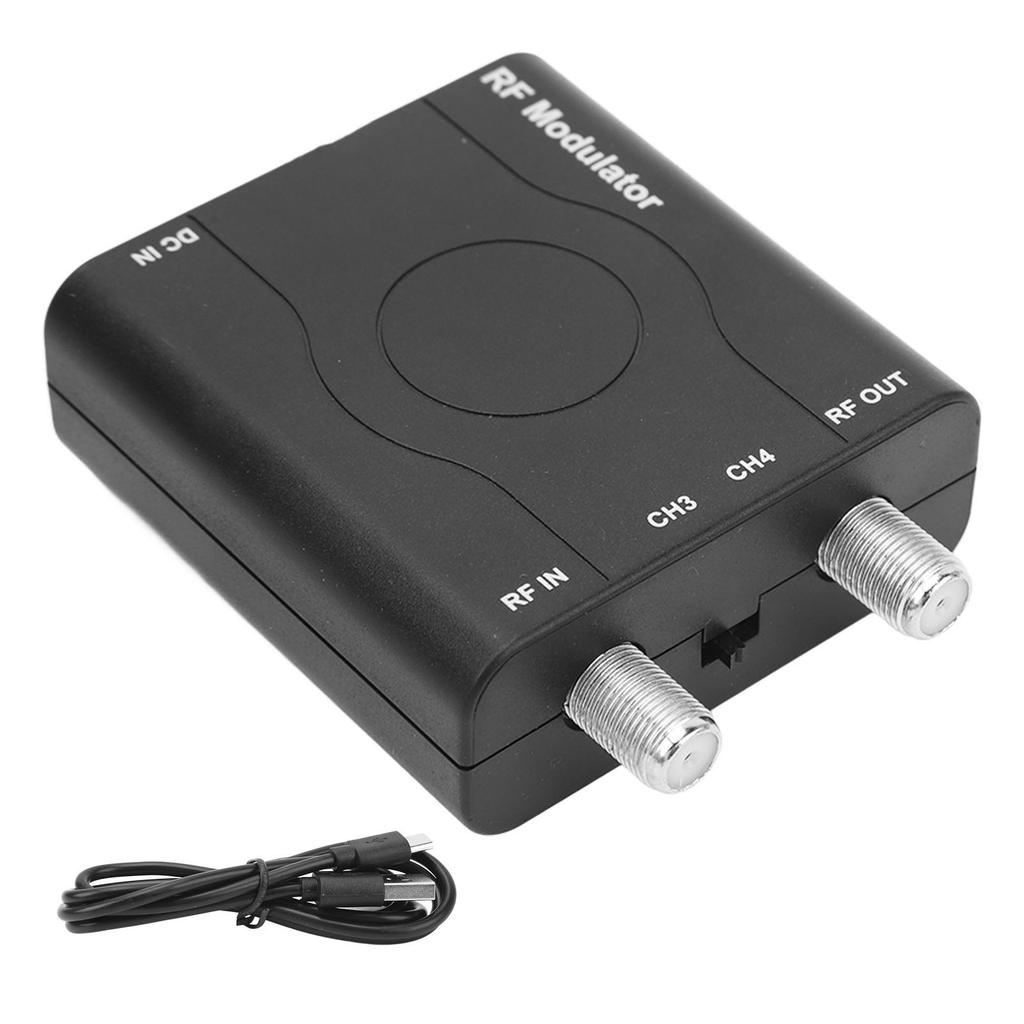HD RF Modulator HD Multimedia Interface RF Modulator Stable Sturdy HDM61 1080P PLL Control Of VHF Operating Frequency for Home