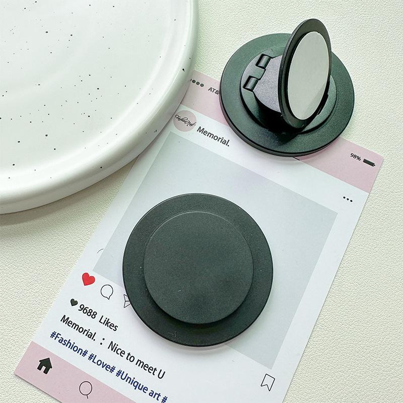 Magsafe Magnetic Mobile Phone Folding Holder Round Solid Color Mobile Phone Holder Desktop Mobile Phone Support Holder Portable