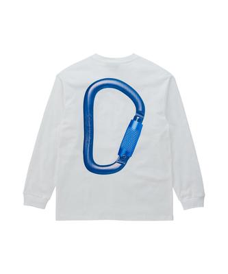 Gramicci Carabiner Long Sleeve Tee | Carabiner Long Sleeve T-Shirt, Size L: White