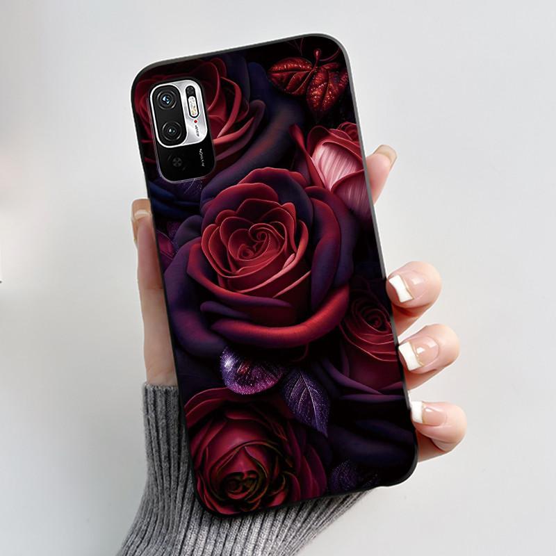 Casing For Redmi Note 10 JE 10T JE Phone Case Luxury Dragon Cute Cool Boys Girls Shockproof Black Matte Soft Silicone Back Cover