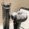 Snow boots women's new fur integrated fleece thickened warm boots winter cotton shoes platform Martin boots