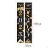 1 Pair Happy Year Porch Sign Hanging Banners Decorations Photo Props Ornament Party for